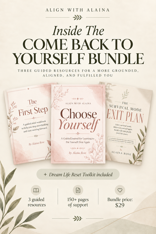 The Come Back to Yourself Bundle | Survival Mode Workbooks + Guided Journals