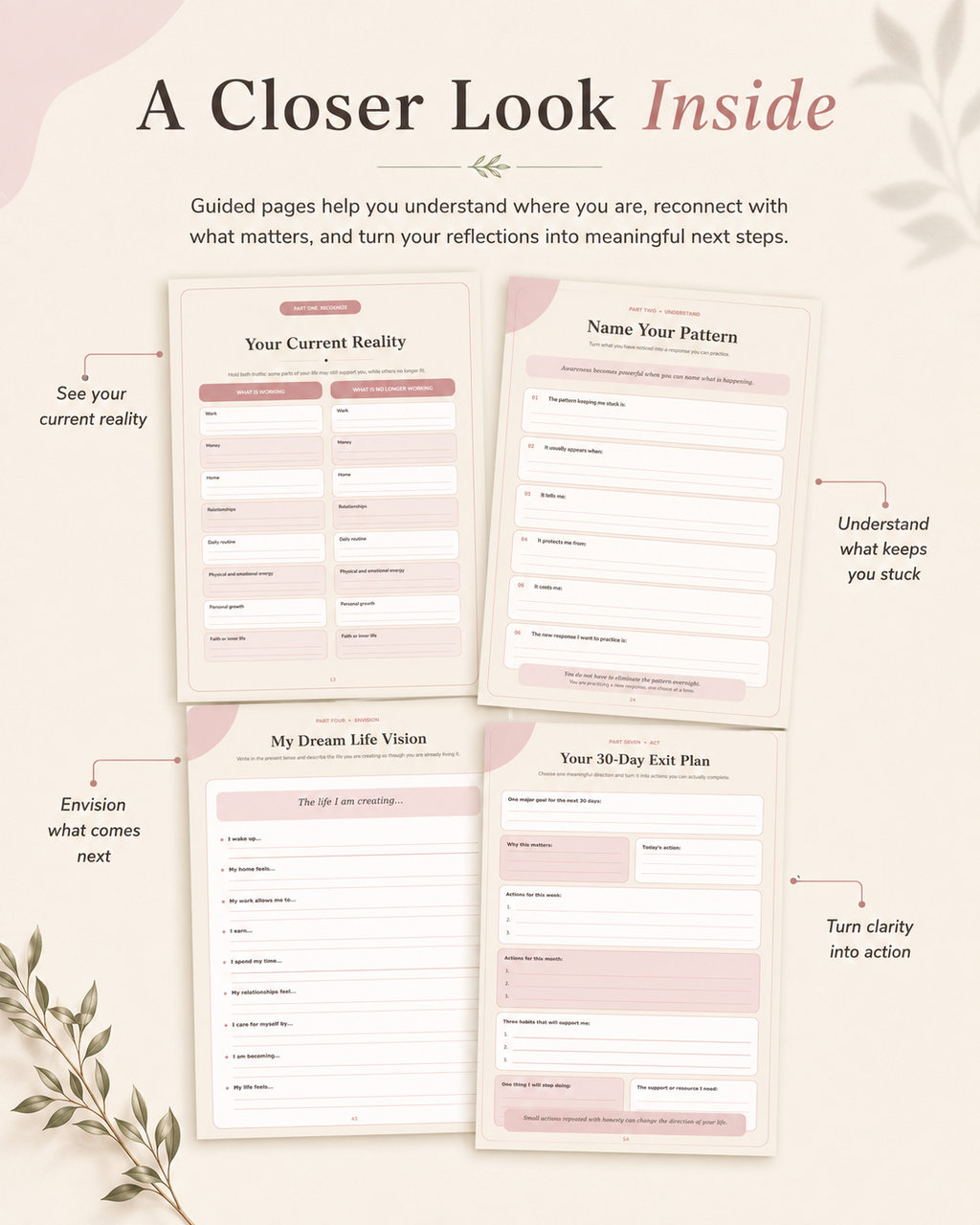The Survival Mode Exit Plan | A Guided Workbook to Feel Like Yourself Again