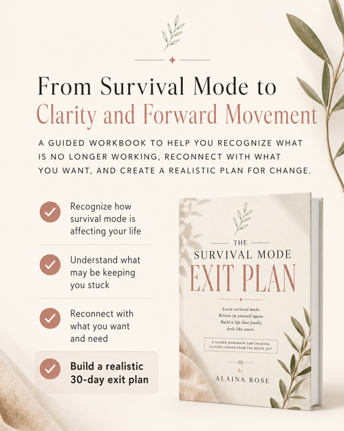 The Survival Mode Exit Plan | A Guided Workbook to Feel Like Yourself Again