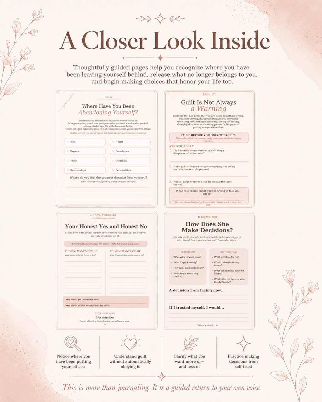 Choose Yourself | A Guided Journal for Putting Yourself First Again