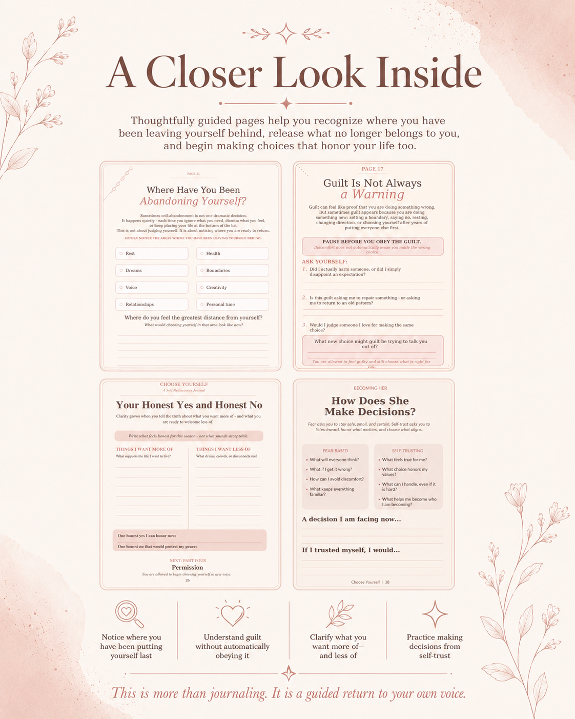 Choose Yourself | A Guided Journal for Putting Yourself First Again
