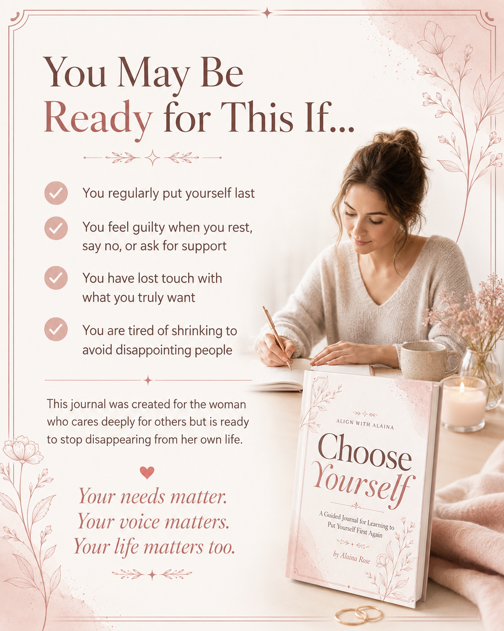 Choose Yourself | A Guided Journal for Putting Yourself First Again