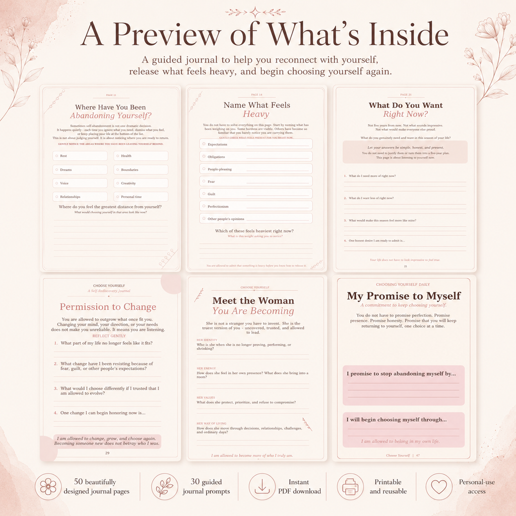 Choose Yourself: A Guided Journal for Learning to Put Yourself First Again