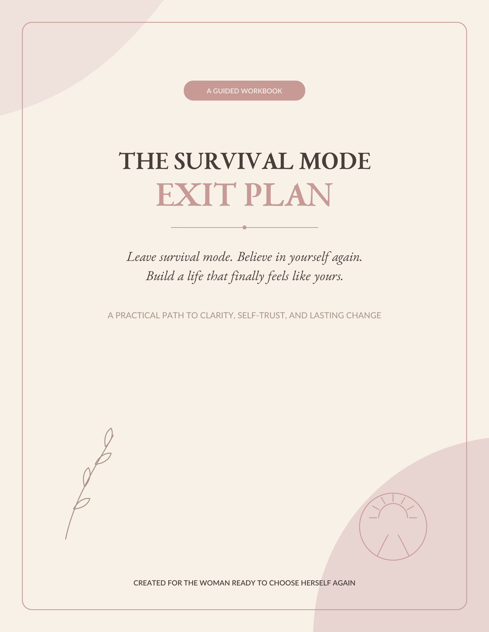 The Survival Mode Exit Plan | Guided Personal Growth Workbook